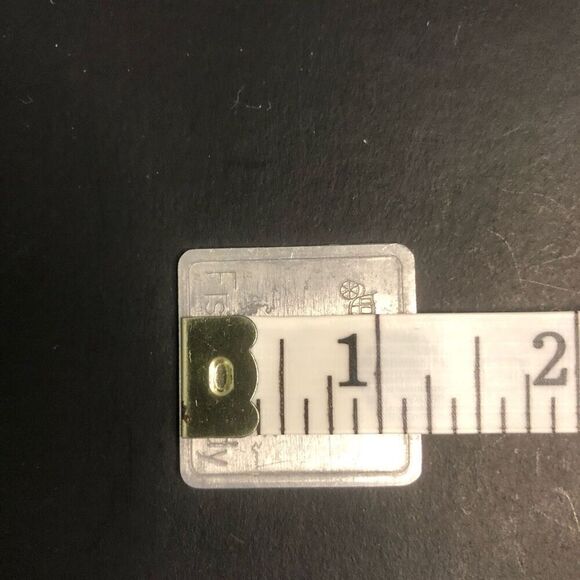 1983 gm body by fisher 75th anniversary metal key chain silver tone square 1.25 - Picture 5 of 5